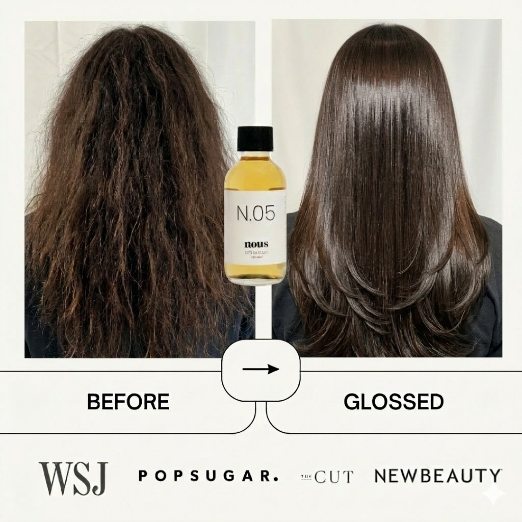 N.05 LET'S BE CLEAR: Ultimate Hair Gloss brings golden out – nous N.05 LET'S BE CLEAR: Ultimate Hair Gloss brings golden out – nous
